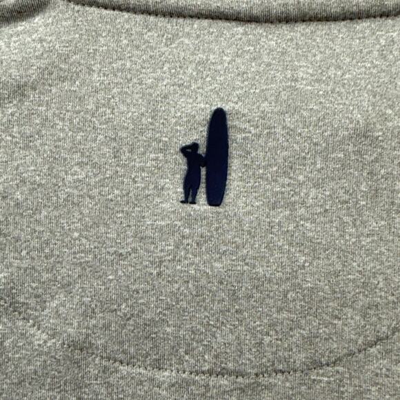 Johnnie-O Performance 1/4 Zip Pullover Top Mens Size Medium Gray Athleisure Soft - Picture 6 of 8